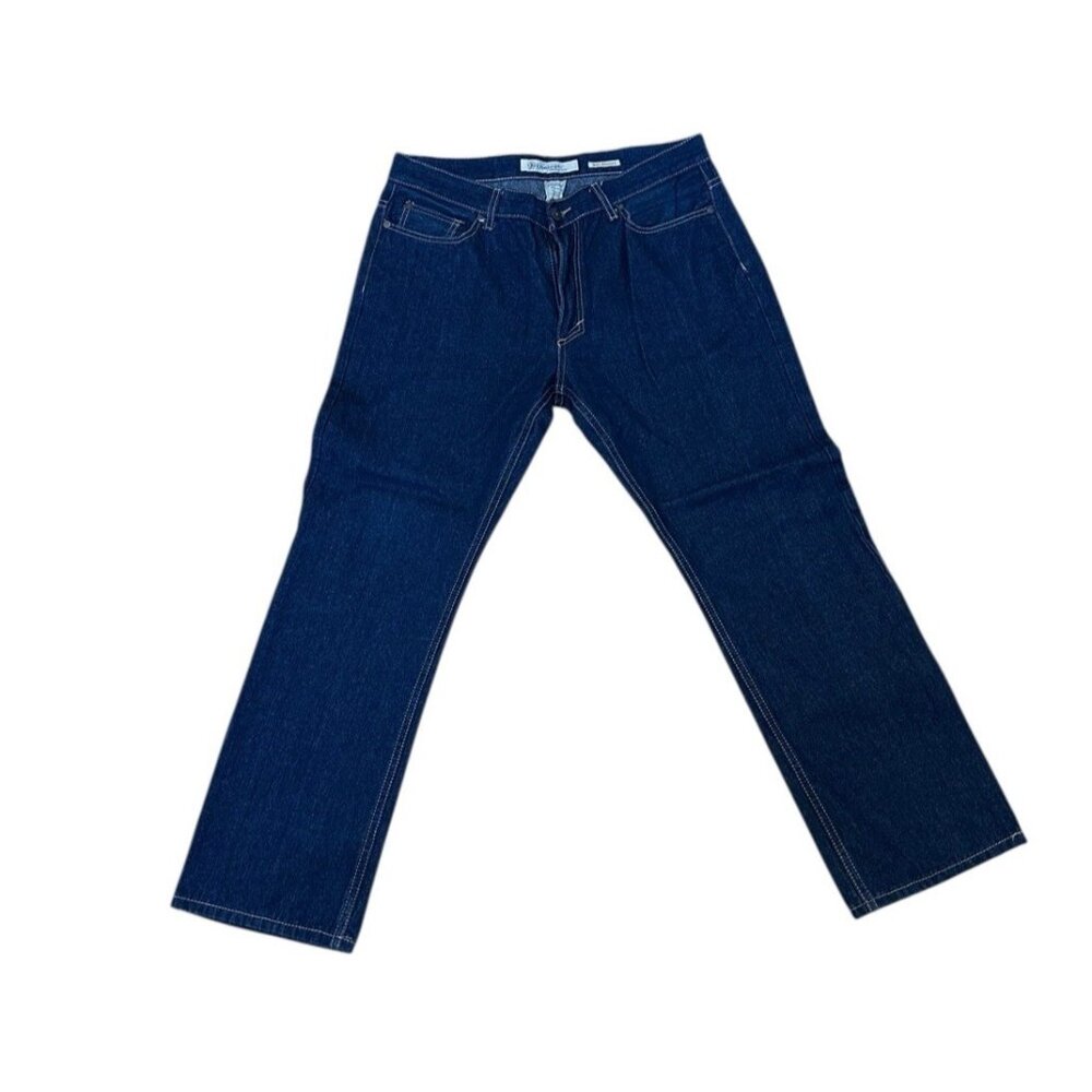 Vintage Genes 1891 Mens Slim Straight Jeans 36 X 32  Dark Denim‎ Wash